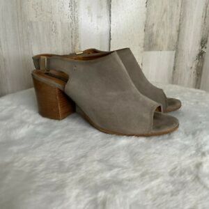 Alberto Fermani Suede slingback Peep Toe Booties